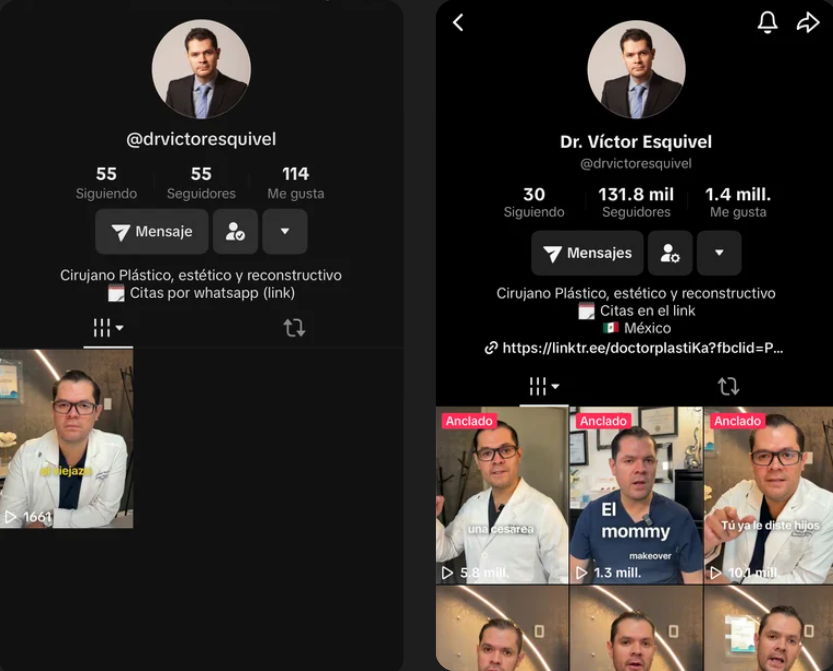 Perfiles de redes del Dr. Víctor Esquivel